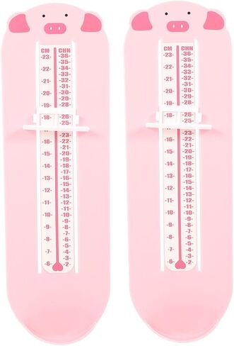 2pcs Foot Measurement Tool and Shoe Measuring Device Plastic Foot Length Ruler for 0-8 Years Home Use Shoe Size Gauge in Saudi Arabia