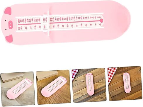 2pcs Foot Measurement Tool and Shoe Measuring Device Plastic Foot Length Ruler for 0-8 Years Home Use Shoe Size Gauge in Saudi Arabia
