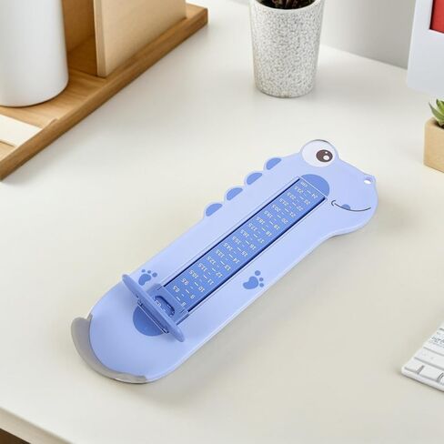 ARTIBETTER 2pcs Foot Measuring Device Shoe Size Ruler Foot Length Gauge Shoe Fitting Tool with Dinosaur Design Sky-blue for Home Use in Kuwait
