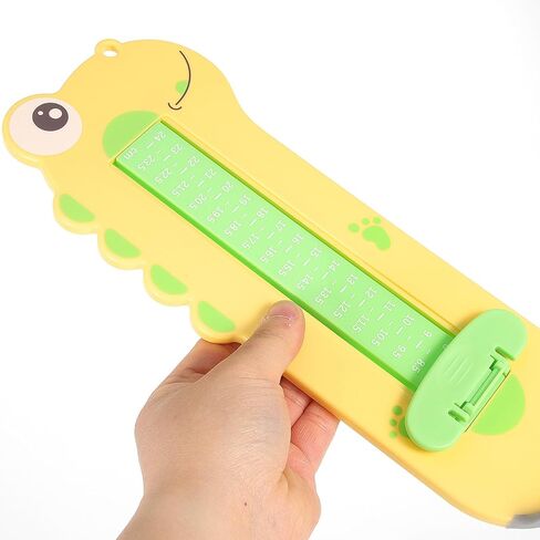 Housoutil Foot Measurement Device and Shoe Size Measurer, Accurate Foot Measuring Tool Yellow Dinosaur Design, Home Use for ’s Shoe Size Measurement in Kuwait