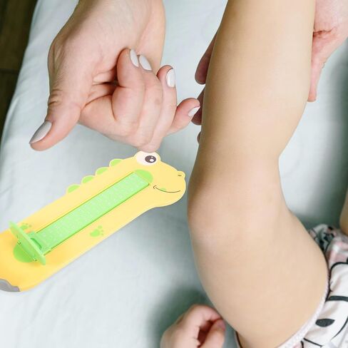 Housoutil Foot Measurement Device and Shoe Size Measurer, Accurate Foot Measuring Tool Yellow Dinosaur Design, Home Use for ’s Shoe Size Measurement in Kuwait