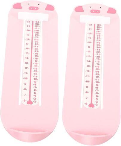 HOMSFOU 2pcs Foot Length Measure Gauge – Shoe Measuring Device for 0-8 Years – Accurate Foot Ruler for Shoe Size Measurement at Home in Kuwait