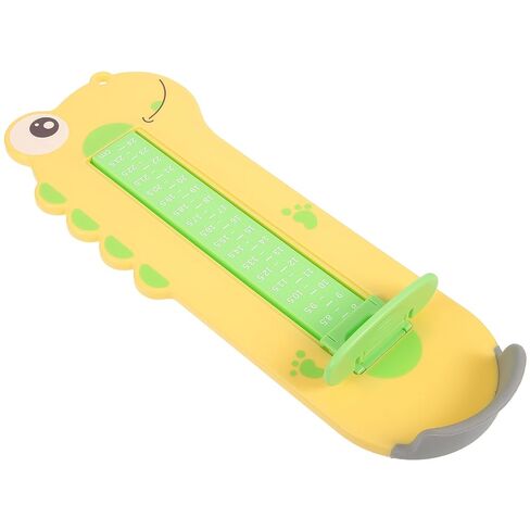HANABASS Foot Length Gauge and Shoe Sizer Measuring Device Yellow Dinosaur Design Precise Foot Measurement Tool for Babies and Home Use for Accurate Shoe Sizing in Kuwait