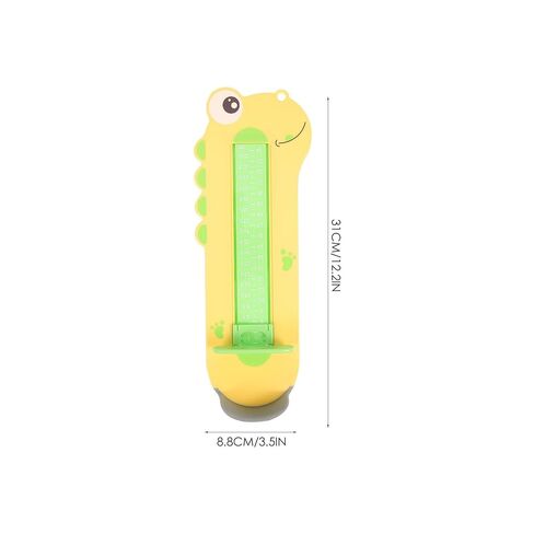 HANABASS Foot Length Gauge and Shoe Sizer Measuring Device Yellow Dinosaur Design Precise Foot Measurement Tool for Babies and Home Use for Accurate Shoe Sizing in Kuwait