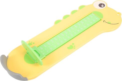 Foot Measuring Device Shoe Sizer Tool Yellow Dinosaur Design Accurate Shoe Feet Measuring Ruler and Home Use in Kuwait