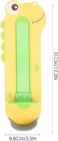 Foot Measuring Device Shoe Sizer Tool Yellow Dinosaur Design Accurate Shoe Feet Measuring Ruler and Home Use in Kuwait