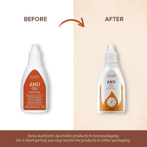 Jiva Anu Oil 20ml | Traditional Ayurvedic Nasal Oil for Daily Wellness & Cleansing | 100% Natural Herbal Formulation (Pack of 1) in Saudi Arabia