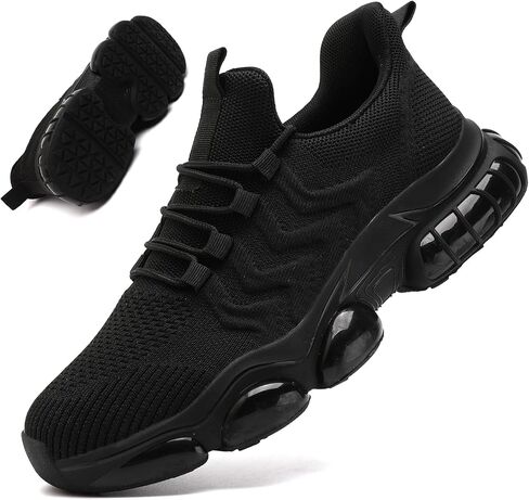 Non Slip Work Shoes for Men Water Resistant Cushioned Chef Food Service Kitchen Black Sneakers Slip On Nursing Breathable Walking Shoes for Standing All Day Comfortable in Saudi Arabia