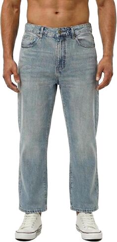Men's Regular Fit Jeans 27" Short Inseam | Straight Leg Denim Casual Pants | Tailored for Shorter Men | No Stretch | AT05 in Kuwait