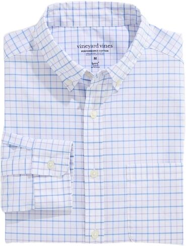 vineyard vines Morada Bay Tattersall Performance Cotton Shirt in Kuwait