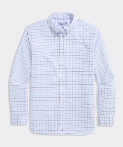 vineyard vines Morada Bay Tattersall Performance Cotton Shirt in Kuwait