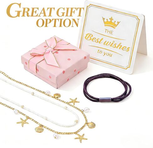 Gold Starfish Waist Beads for Women - Adjustable Layered Waist Chain Bohemian Shell Beaded Bikini Belly Body Chain for Summer Beach Vacation & Boho Accessories in Saudi Arabia