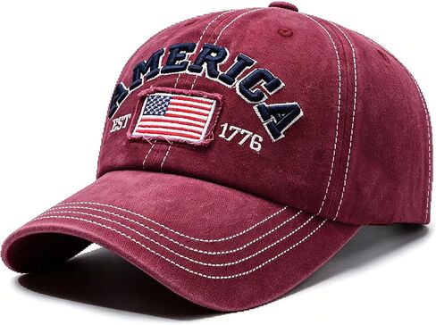 America Flag EST 1776 Hat for Men Women, Adjustable Embroidered 4th of July 250th Anniversary USA Baseball Cap in Kuwait