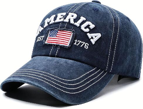 America Flag EST 1776 Hat for Men Women, Adjustable Embroidered 4th of July 250th Anniversary USA Baseball Cap in Saudi Arabia