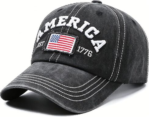 America Flag EST 1776 Hat for Men Women, Adjustable Embroidered 4th of July 250th Anniversary USA Baseball Cap in Kuwait