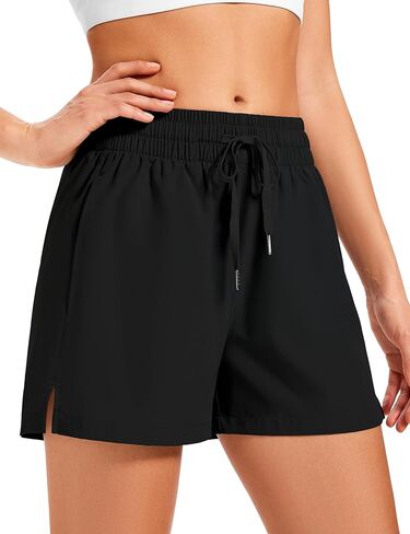 3 INCH Womens Athletic Shorts Basic Running Shorts Lightweight Quick Dry Gym Workout Shorts with Pockets in Kuwait
