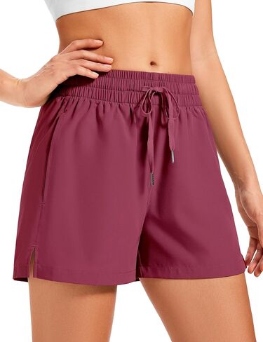 3 INCH Womens Athletic Shorts Basic Running Shorts Lightweight Quick Dry Gym Workout Shorts with Pockets in Kuwait