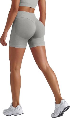 VVX Gym Shorts Women Workout High Waisted Scrunch Butt Lifting Tummy Control Seamless Yoga Biker Spandex Booty Shorts 3 Pack in Saudi Arabia