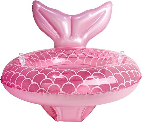 Baby Pool Float,Mermaid Inflatable Swimming Float Ring with Seat Handle,Infant Pool Floaties for Baby Girls Boys Toddlers in Kuwait