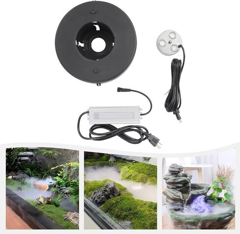 Mist Maker, Fog Machine with Dry-Burn Protection, IP67 Waterproof Pond Fogger Atomizer Fountain Smoke Machine, Air Humidifier with Ultrasonic Mist-producing Ponds Water Feature Halloween in Saudi Arabia
