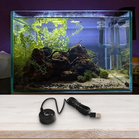 USB Mist Maker Fountain, 5V Fogger with 4.6ft Cable, for Mini Water Atomizer Fish for Tank Pond Rockery Garden Landscaping, White in Kuwait