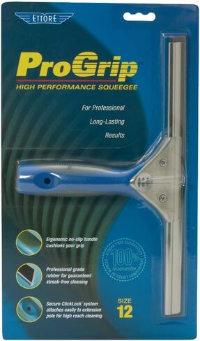 Ettore 12-Inch ProGrip Window Squeegee with Silicone Streak-Free Rubber in Kuwait
