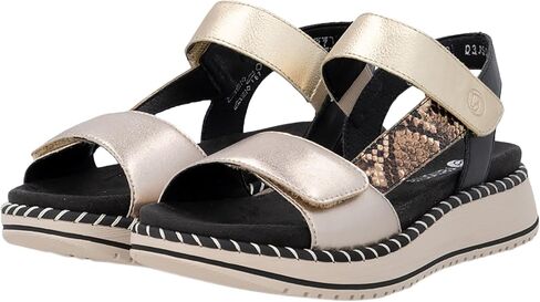 Remonte Women's D3J50 Metallic Strappy Sandals, 36 EU in Kuwait