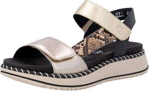 Remonte Women's D3J50 Metallic Strappy Sandals, 36 EU in Kuwait