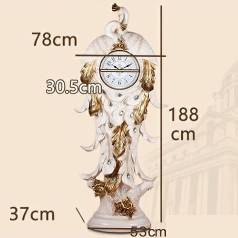 Grandfather Clocks European-Style Living Room Floor Clock, Antique Pendulum Retro Home Lobby Harp Vertical in Kuwait