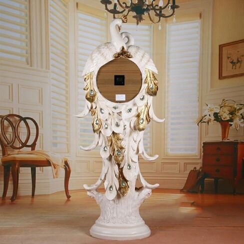 Grandfather Clocks European-Style Living Room Floor Clock, Antique Pendulum Retro Home Lobby Harp Vertical in Kuwait