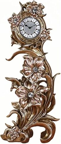 Grandfather Clocks Floor Clock Quartz Silent Floral Design for Home and Office Decorative in Kuwait