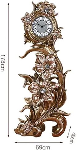 Grandfather Clocks Floor Clock Quartz Silent Floral Design for Home and Office Decorative in Kuwait
