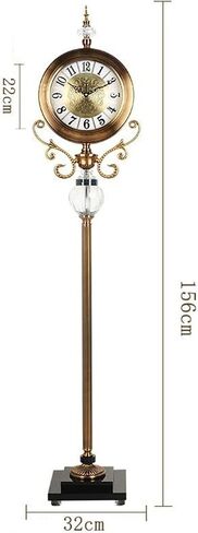 Grandfather Clocks Retro Floor Clocks Mute Clock Grandstand Roman Column Pendulum for Living Room Home Decorations in Kuwait