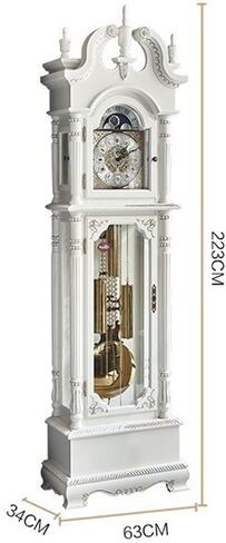 Grandfather Clocks Vintage Floor Clock Ornate Decorative Antique Decor Silent Desk Farmhouse Shelf Battery Operated in Kuwait