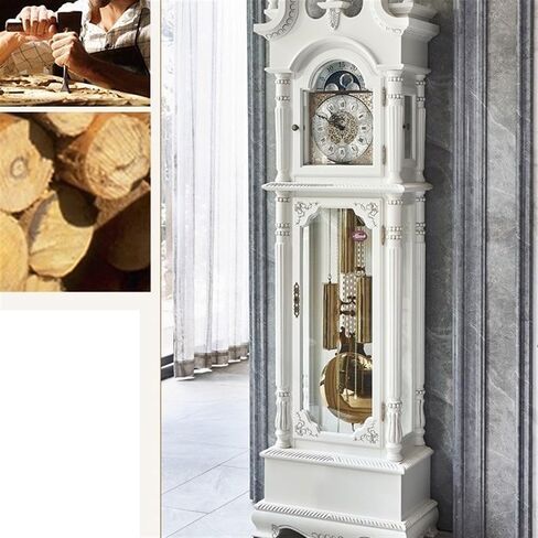 Grandfather Clocks Vintage Floor Clock Ornate Decorative Antique Decor Silent Desk Farmhouse Shelf Battery Operated in Kuwait