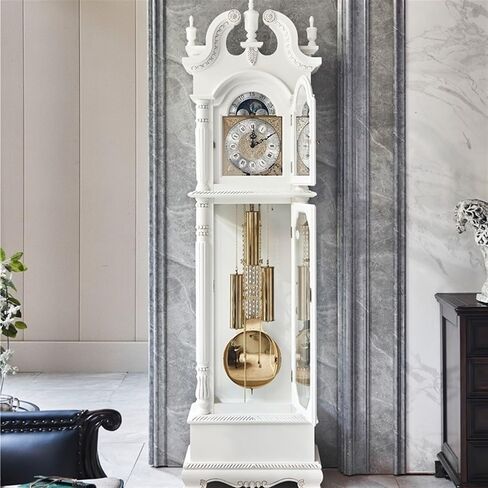Grandfather Clocks Vintage Floor Clock Ornate Decorative Antique Decor Silent Desk Farmhouse Shelf Battery Operated in Kuwait