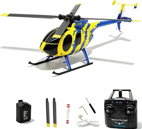 RC ERA C184 MD500 RC Helicopter, 2.4G 6-Gyro 4CH Stabilized Helicopter, Remote Control Aircraft with Optical Flow Sensor for Adults Enthusiasts in Saudi Arabia