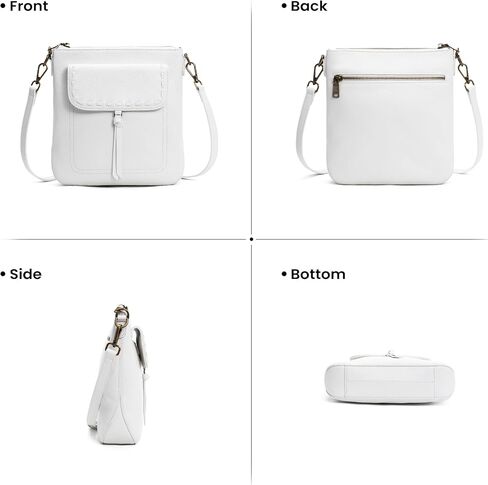 befen Genuine Leather Crossbody Bags for Women, Anti Theft Shoulder Purse with RFID Card Slots for Travel Work Daily in Kuwait