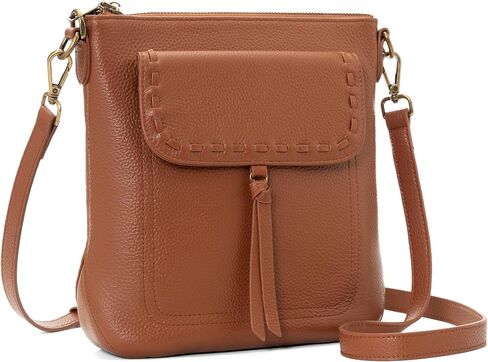 befen Genuine Leather Crossbody Bags for Women, Anti Theft Shoulder Purse with RFID Card Slots for Travel Work Daily in Kuwait