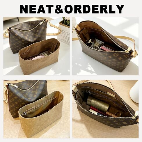Purse Organizer Insert, Slim Inside Storage Bag In Bag Fit for LV Multipass Handbag Lightweight Inner Liner Bag Insert (Style-02) in Kuwait