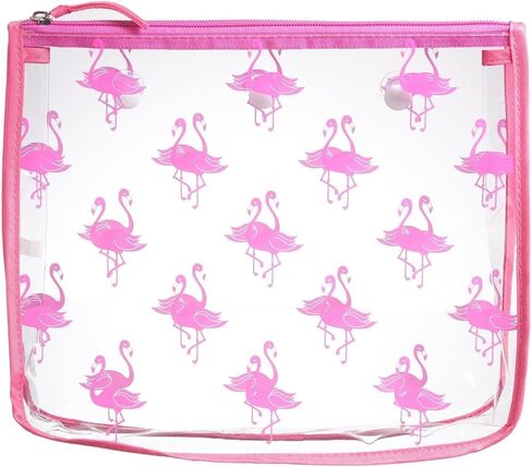BOGG BAG Clear Designer Zipper Insert (Set of 2) Travel Organizer Storage Pop In Original Bogg and Baby (Pink Flamingo) in Saudi Arabia