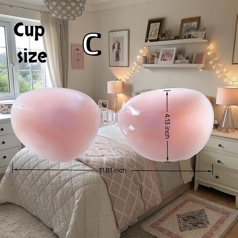 Adhesive Bra Strapless Sticky, Invisible Push up Reusable Silicone Bra for Backless Dresses, Wedding, Party in Saudi Arabia