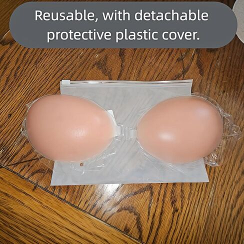 Adhesive Bra Strapless Sticky, Invisible Push up Reusable Silicone Bra for Backless Dresses, Wedding, Party in Saudi Arabia
