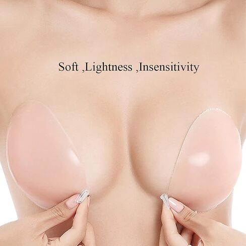 Adhesive Bra, Backless Bra Push Up Supportive Lightweight for V-Shape Breasts in Kuwait