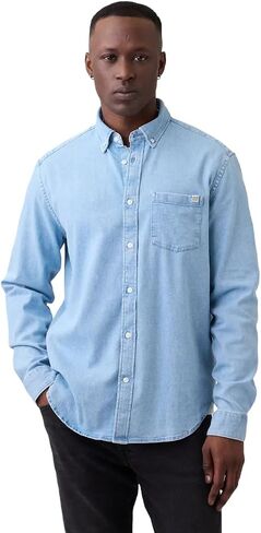 GAP Mens Long Sleeve Denim Woven Top in Kuwait