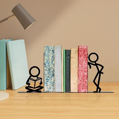 مساند كتب فريدة من نوعها للأرفف - نهايات كتب ممتعة ومزخرفة، نهايات كتب لطيفة للأطفال - حاملات كتب لأرفف الكتب وديكور المنزل، هدية لمحبي الكتب in Kuwait