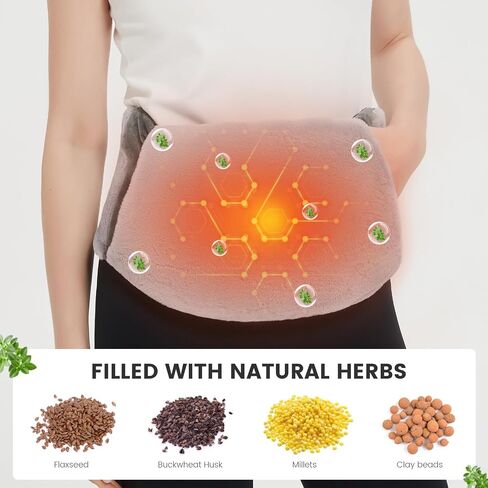 Microwave Heating Pad for Lower Back Pain Relief, Moist Heating Pad Microwavable for Period Cramps, Stomach, Shoulder and Warm Compress for Muscle Pains in Saudi Arabia