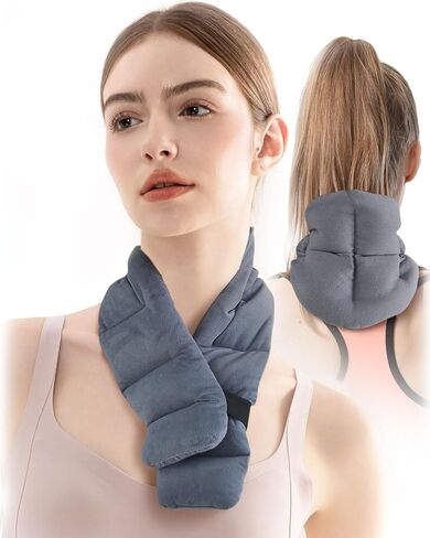 Heating Pad Microwavable for Neck and Shoulders, 29 * 8" Moist Heating Pad, Heated Neck Wrap, Microwave Warmer in Saudi Arabia