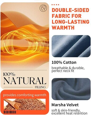 Heating Pad Microwavable for Neck and Shoulders, 29 * 8" Moist Heating Pad, Heated Neck Wrap, Microwave Warmer in Saudi Arabia