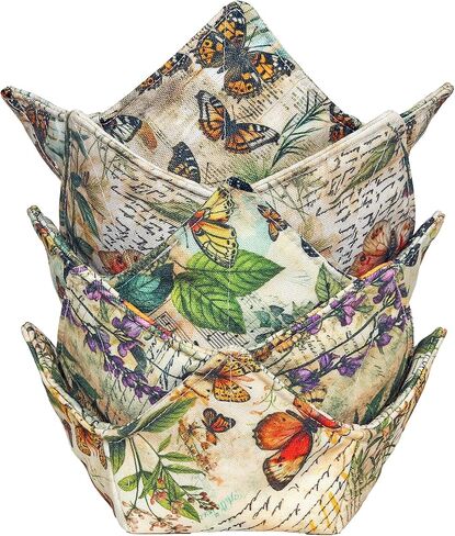 Cotton Microwavable Bowl Cozy, Microwave-Safe Hot Bowl Holders, Soup Bowl Cozy Hot Pads (C5) in Saudi Arabia